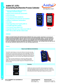 Thumbnail of document Manual - 227 Multifunction Process Calibrator